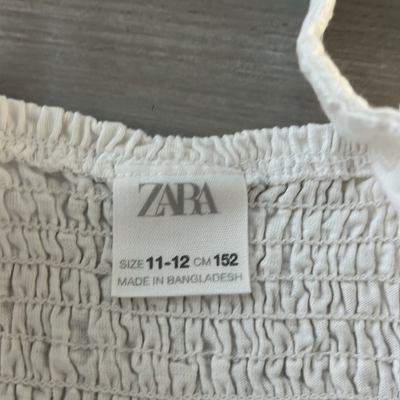 Zara Kids White Eyelet Tank - Picture 2 of 3